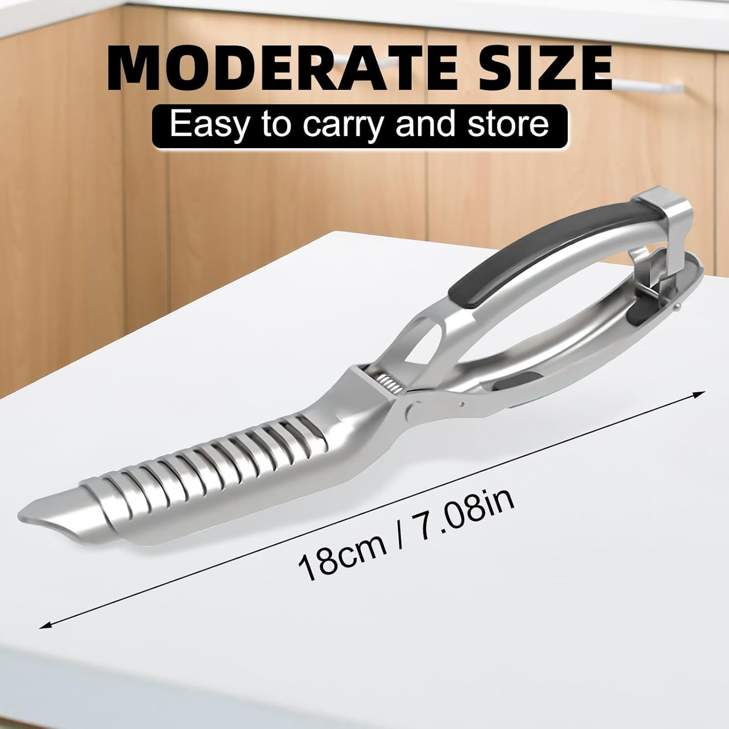 Leanockesa Rib Membrane Remover Stainless Steel Tool,Ergonomic Design for Easy Membrane Removal, Rib Prep Tool Membrane Remover,Bbq Accessories image number 2