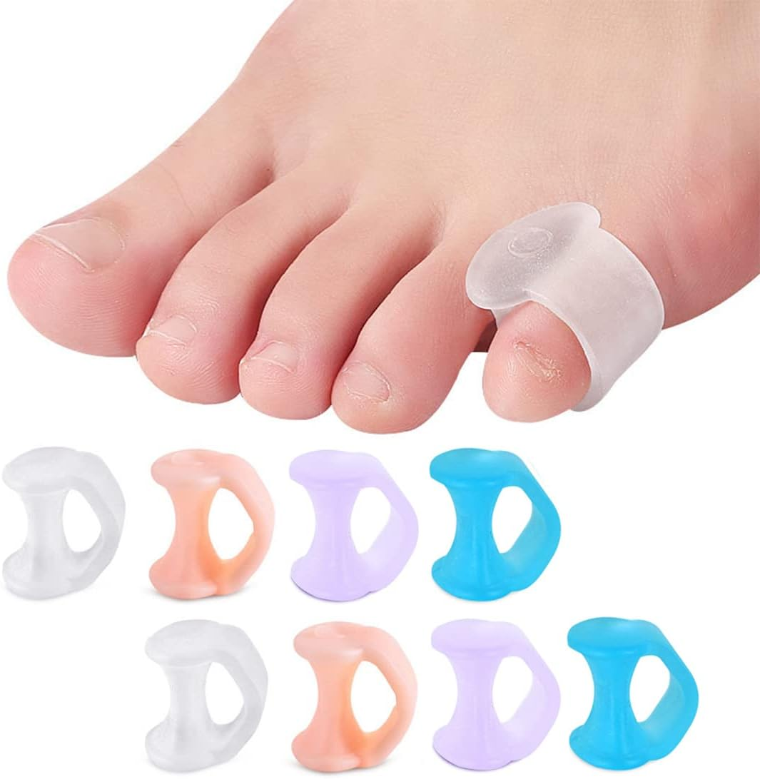 4 Pairs Toe Separator, Toe Separator, Toe Separator, Toe Separator, Toe Protection, Small Hammer Straighteners, Prevent Rubbing and Relieve Pressure (4 Colors) image number 1