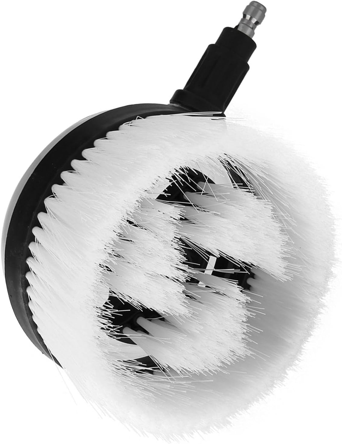 Wash Brush for Pressure Washer - Fan-Shaped Brush Head for Easy Cleaning of Vehicles and Boats, Stainless Steel + Engineering Plastic, 1 X Wash