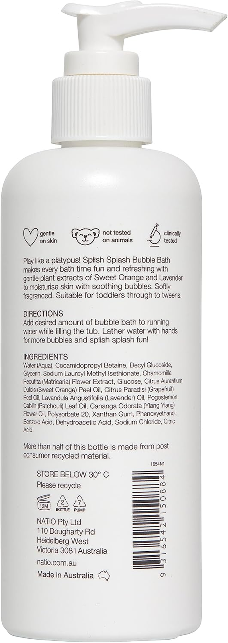 Natio Splish Splash Bubble Bath, Clear image number 1