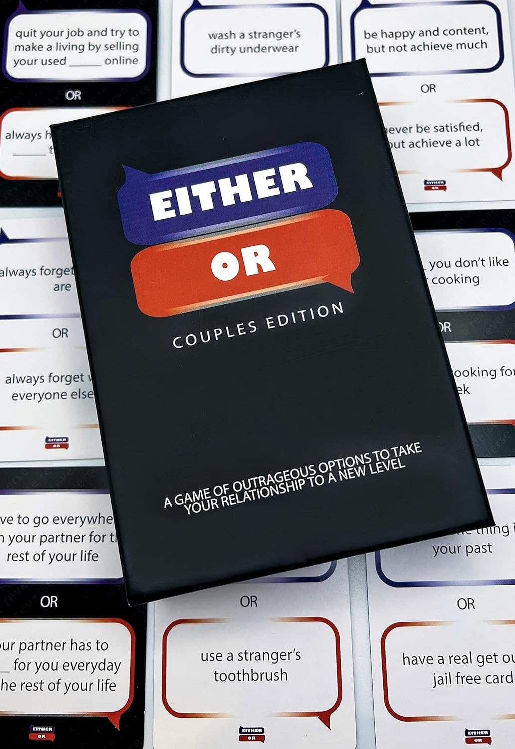 Either Or: a Card Game of Outrageous Options - Fun Card Game of Options for Couples image number 5