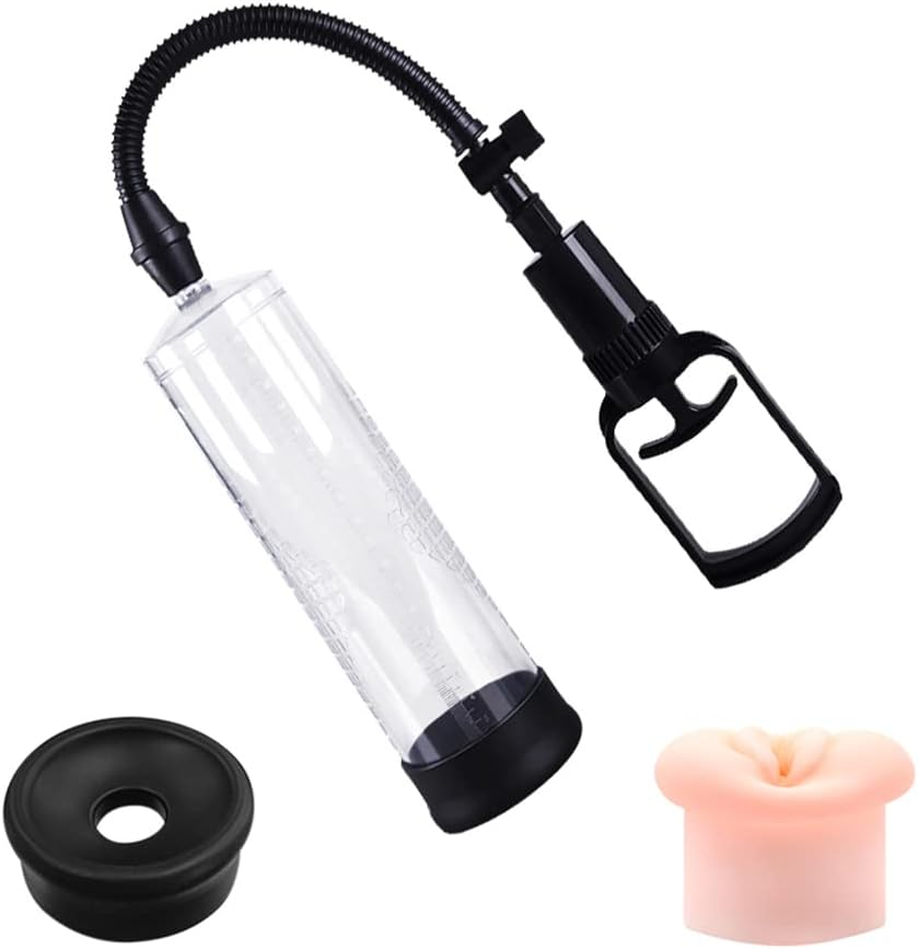 Manual Pull-Pod Penis Pump for Men Extension Toolkit for Men Sexy Toy Men Enlarger Tool Men'S Manual Enlarger Vacuum Air Pump Booster Extender Massage and Stimulation Device with Push Pod Insert Toy for Men or Male Masturbator image number 6