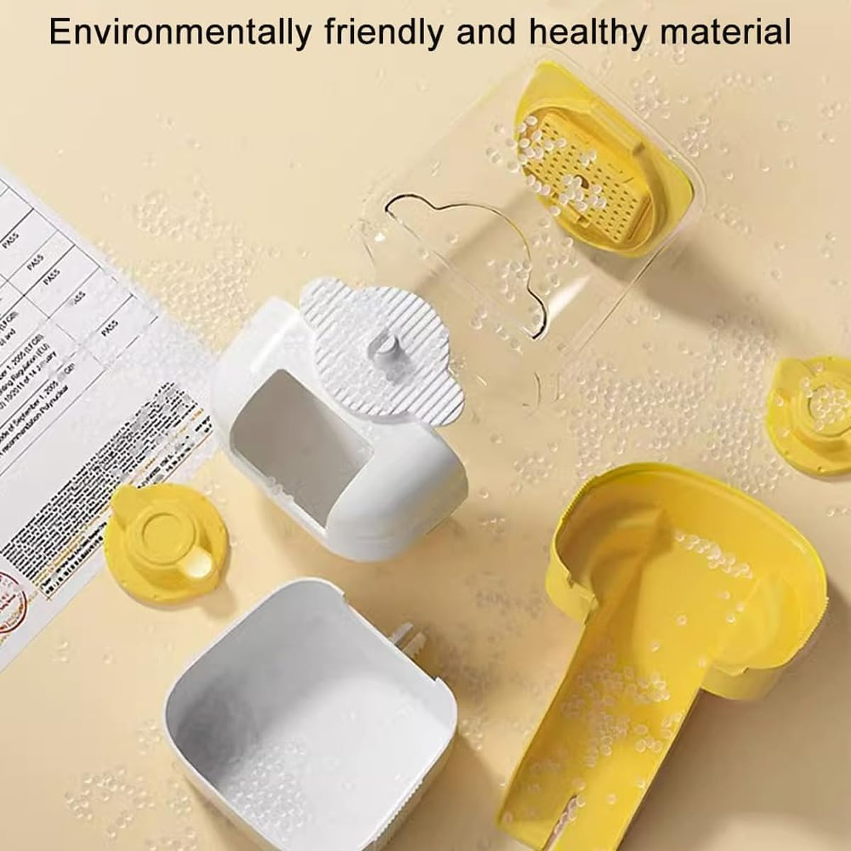 AIMALL Large Capacity Pet Feeder, Gravity-Driven Food Dispenser for Dogs and Cats, Cage-Mountable with 45&deg; Tilt - Blue-Waterer image number 6