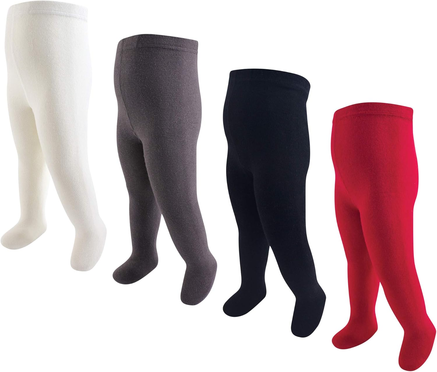 Touched by Nature Baby Girls' 4 Pack Organic Cotton Tights image number 3