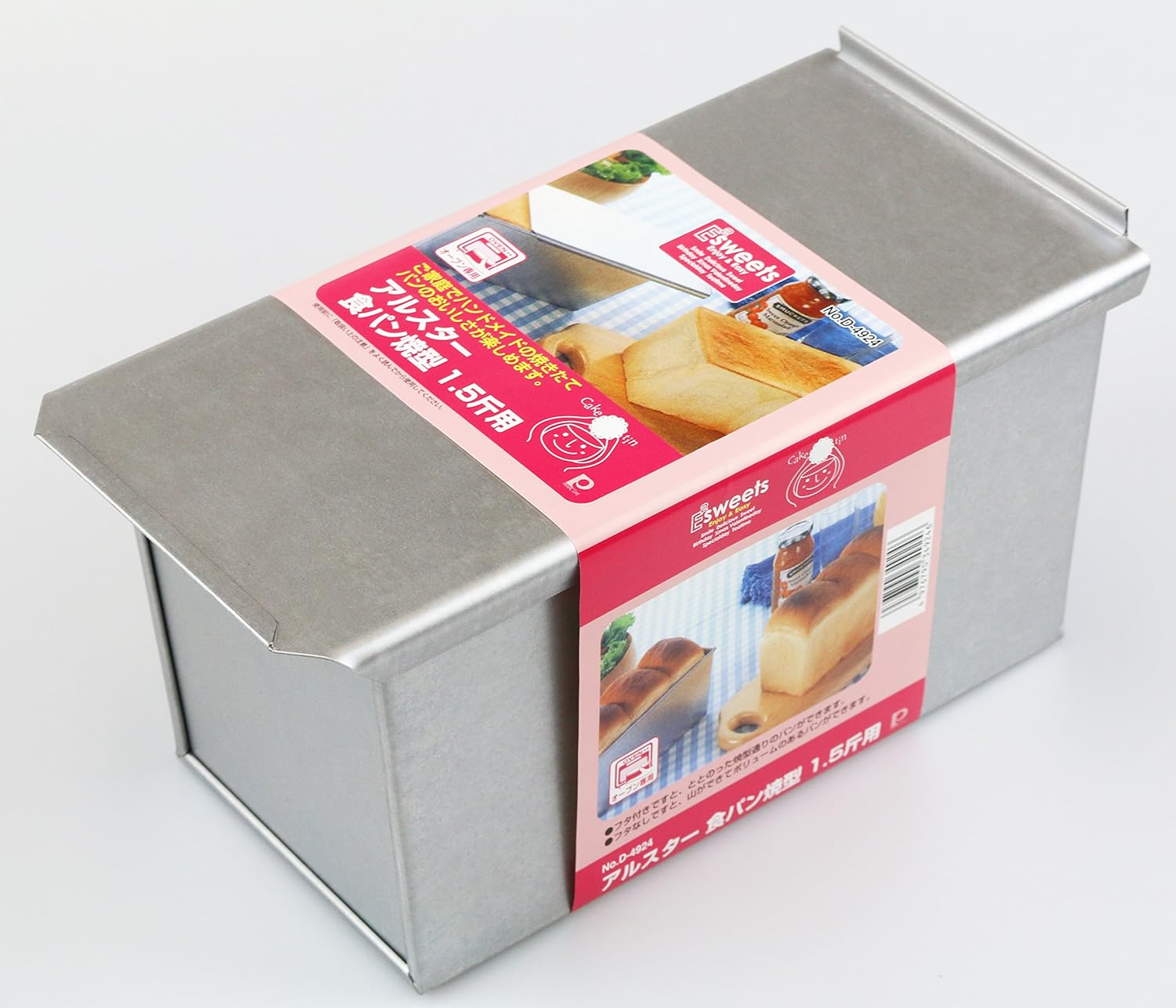 Pearl Metal D-4924 EE Sweets Ulster Pan Baking Mold, for 1.5 Loaf [Made in Japan] image number 2