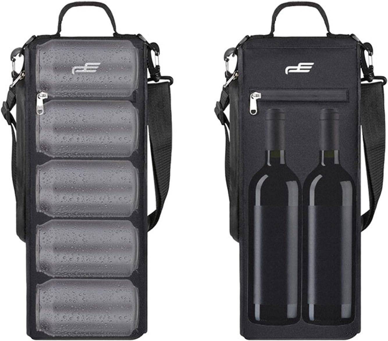 Simhoa Golf Cooler Bag Insulated Cooler with Ice 6 Pack of Cans Beer Sleeve Soft or 2 Bottles Storage Bag for Sports Accessories Men image number 4