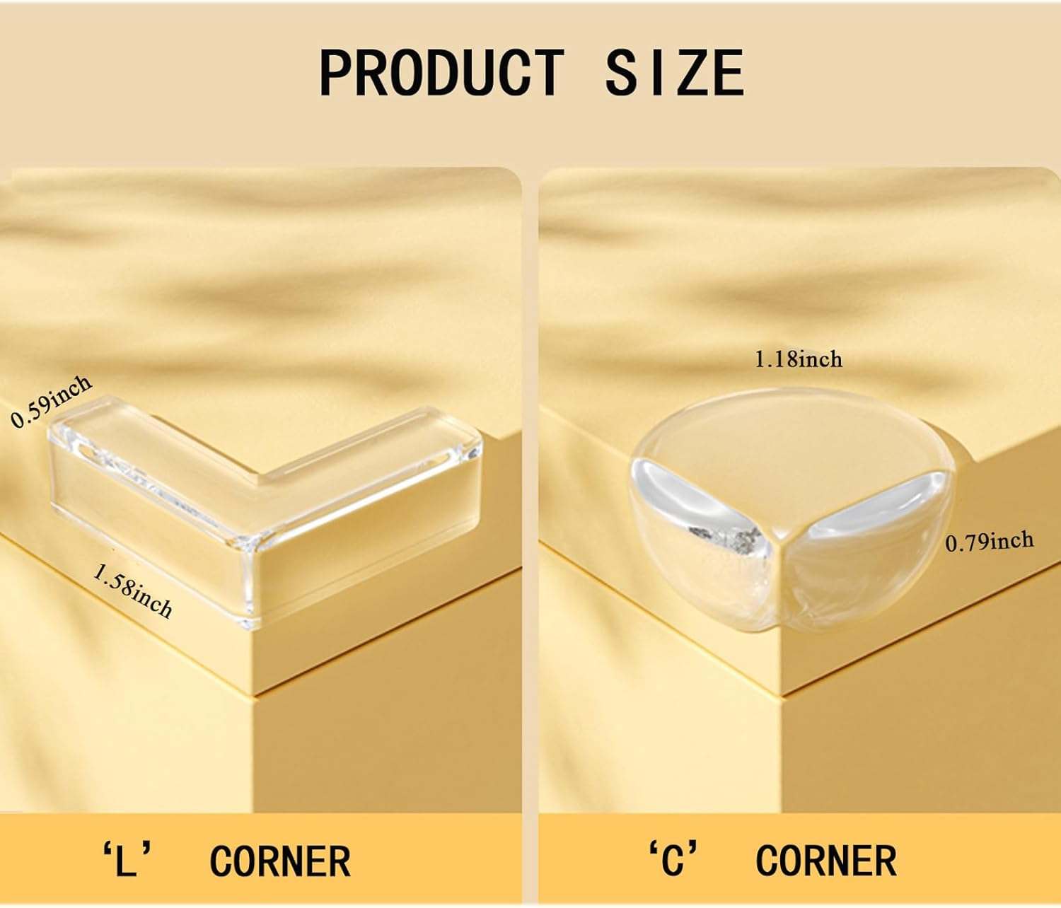 10 PCS Corner Protectors for Baby, Baby Proof Table Corner Protectors for Baby, Furniture Corner Guard and Edge Safety Bumper for Table Edges or Sharp Corners Baby Proofing Injury image number 2