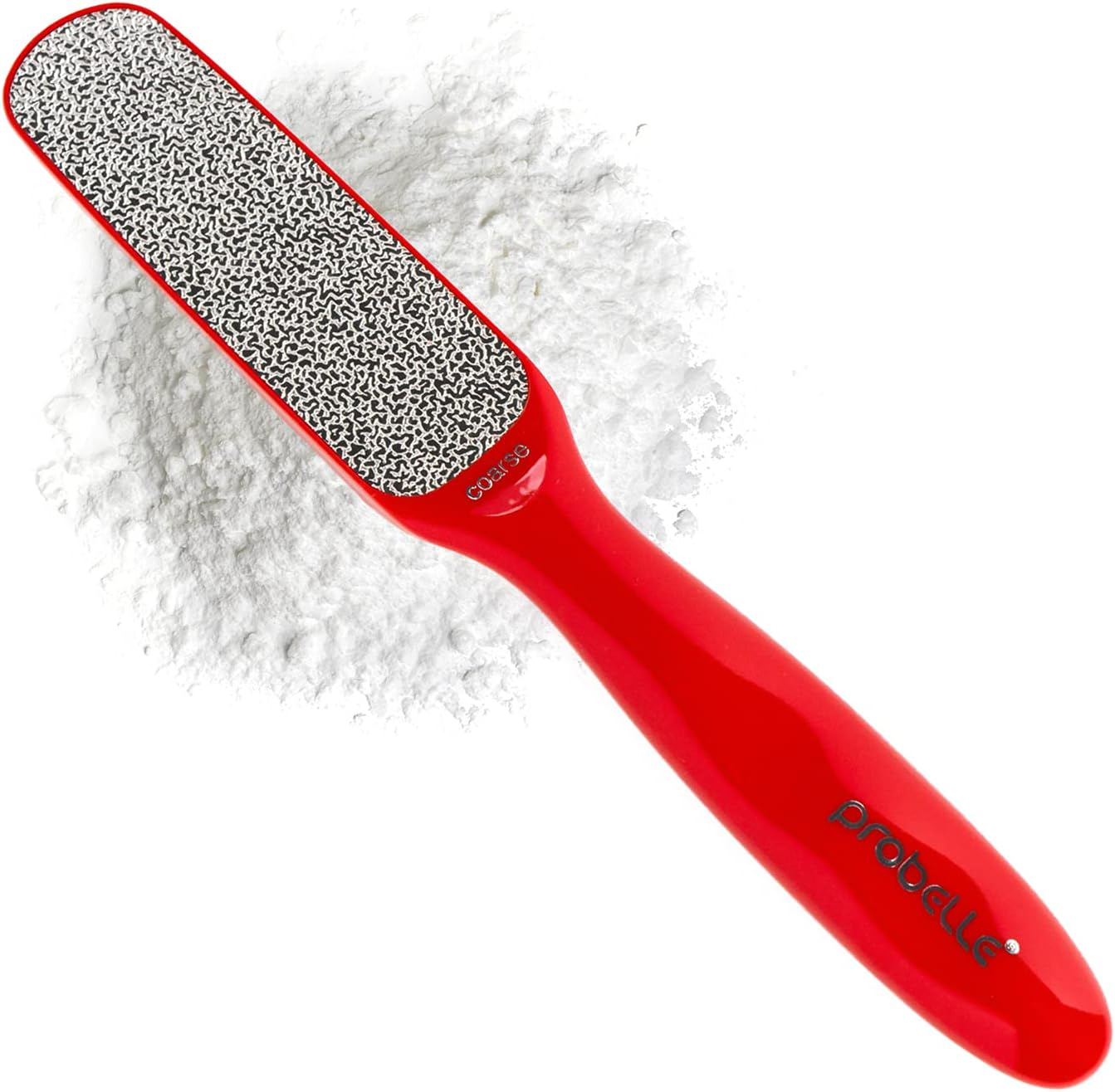 Probelle 2-Sided Hypoallergenic Nickel Foot File for Callus Trimming and Callus Removal (Red)