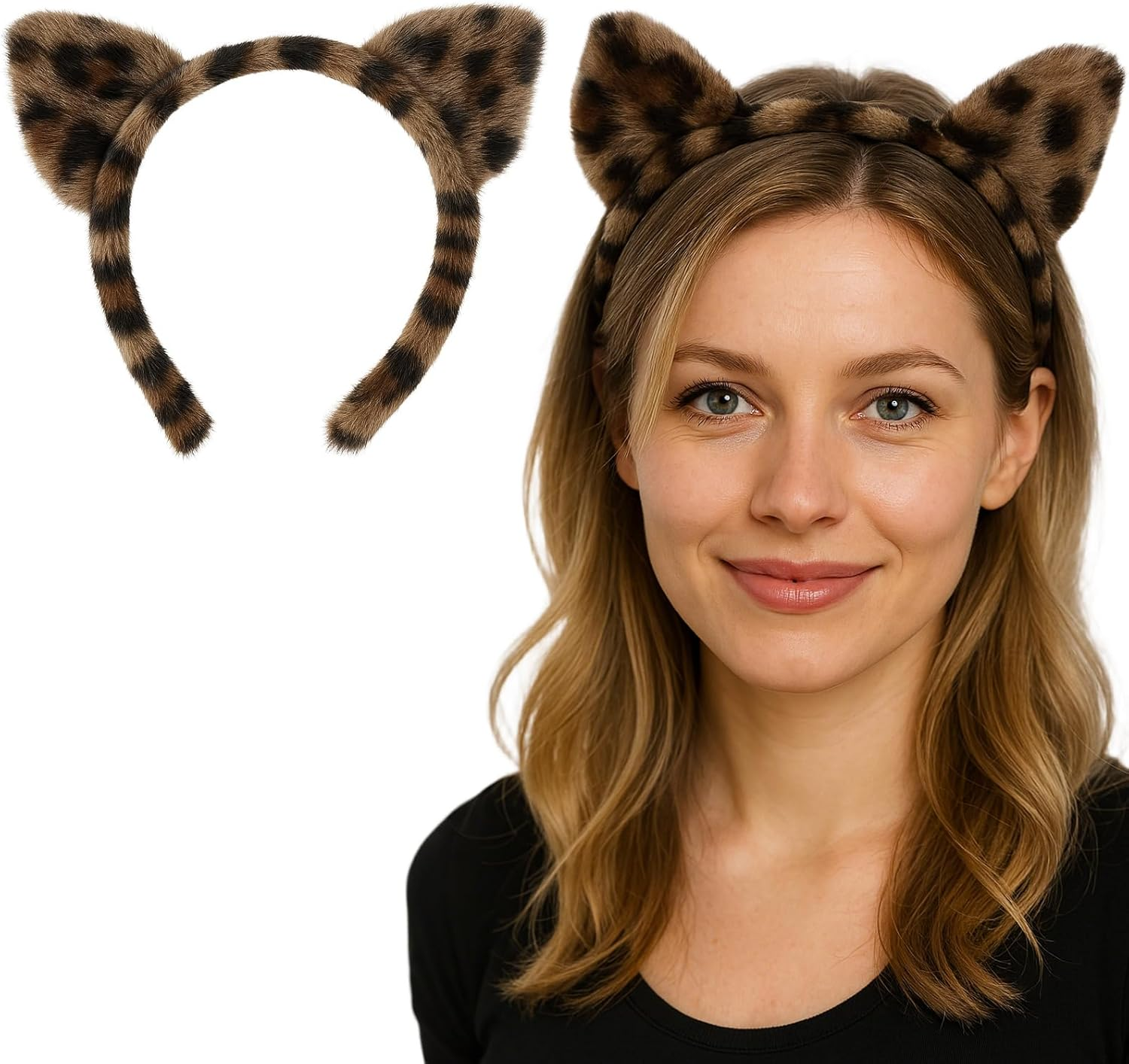 Women'S Headband, Face Washing Headband, Hair Band, Cosmetic Headband, Elastic Face Wrist Washing Band, Hair Accessories for Washing Face (Leopard Print Style)