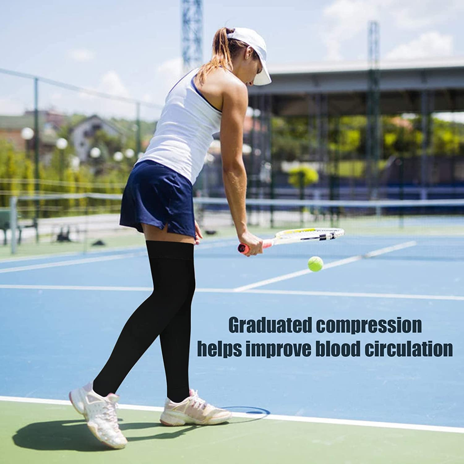 Medical Compression Pantyhose for Women & Men, 20-30Mmhg Compression Stockings image number 5