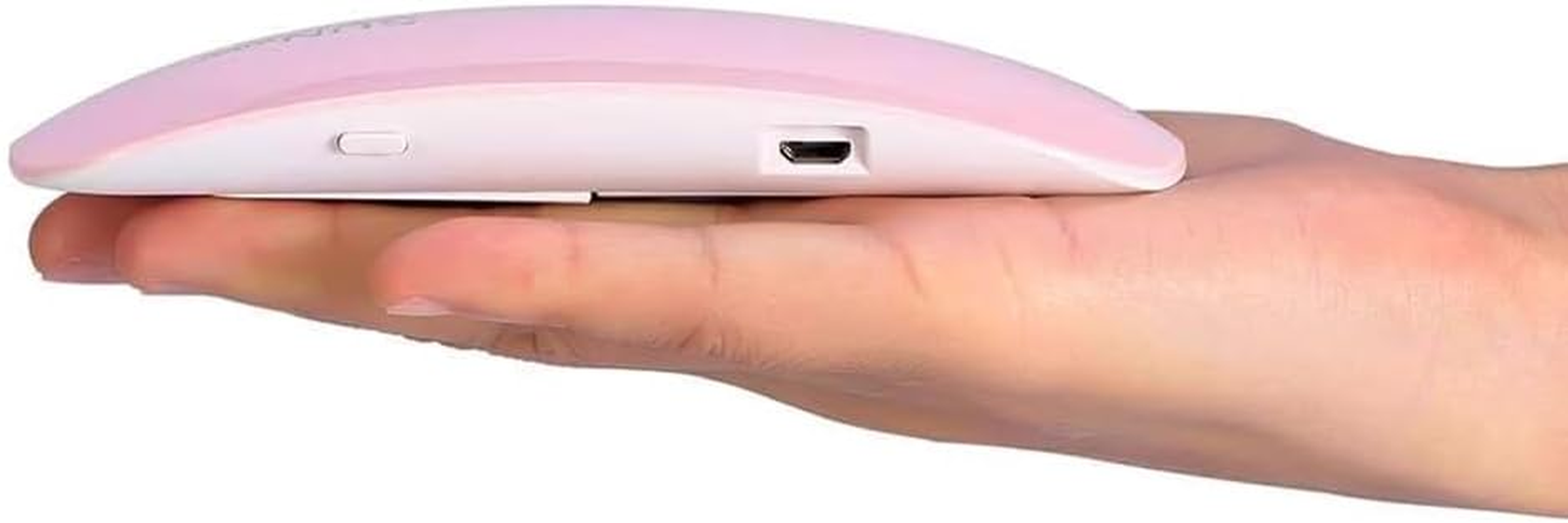 Namvo Mini Nail Light, Portable USB Light, Portable LED Baking Light, Nail Polish Dryer, Professional Nail Tool Accessories (Pink)