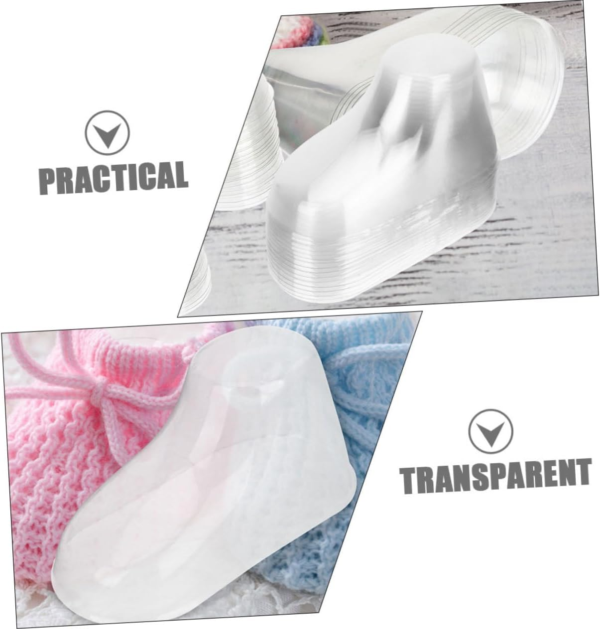 Healifty 100Pcs Boy Girl Feet Model for Shoes Socks Display Stand in Shop Store Boys and Girls Feet Molds image number 2