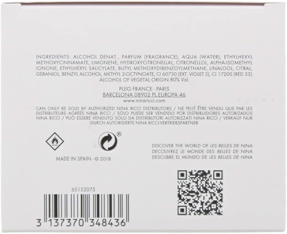 Nina Ricci Les Sorbets De Luna Eau De Toilette Spray /2.7Oz, 80 Ml image number 1