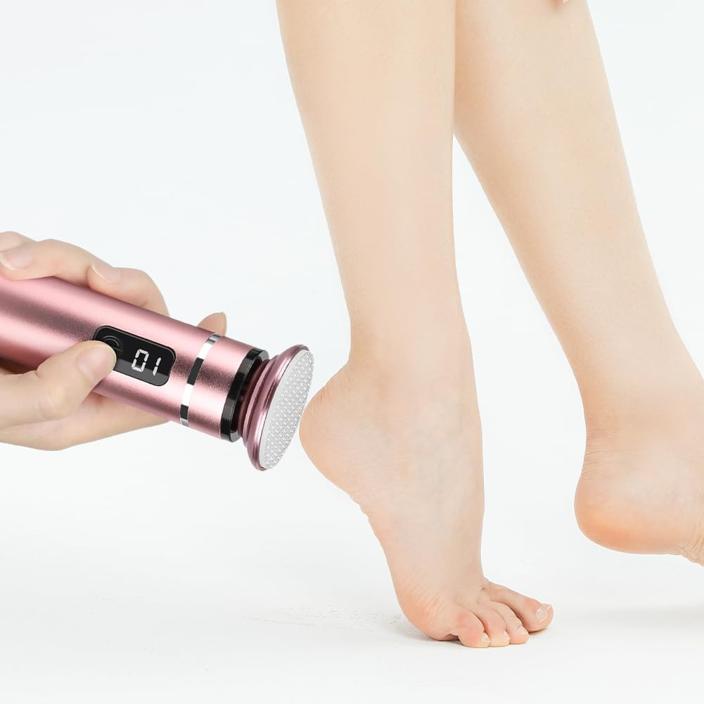 CEWROM Electric Callus Remover with 4 Nano Glass Attachments, Nail File Sander, 2-In-1 Wireless Professional Pedicure Device, Electronic Foot File for Cracked Heels, Callus, Dead image number 6