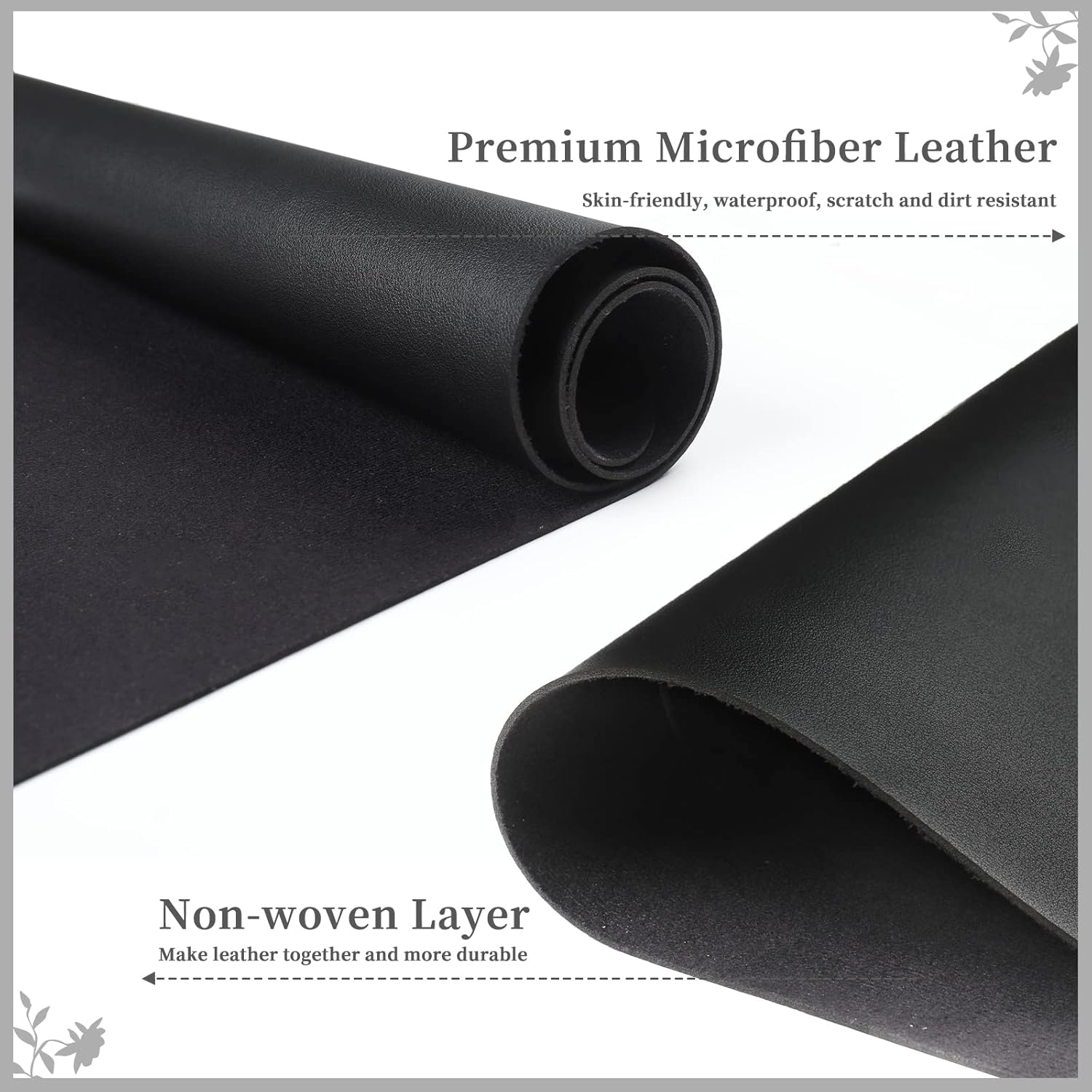 Black Nail Art Table Mat, Foldable Nail Hand Rest Mat for Nail Arm Rest Cushion, Soft Microfiber PU Leather Nail Arm Rest Pillow Manicure Pad Nail Table Desk Mat for Nail Technician Manicure(Mat ONLY) image number 3