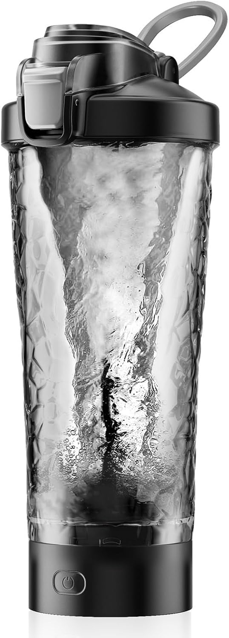 Protein Shaker Bottle, Merger USB C Rechargeable Electric Protein Shake Mixer, XICEN Shaker Cups for Protein Shakes and Meal Replacement Shakes, BPA Free, 24Oz (Black) image number 1