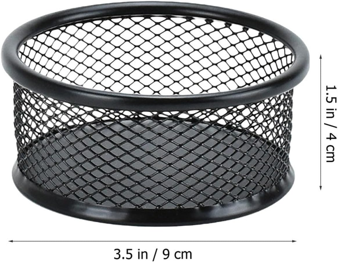 STOBAZA Paperclip Storage Mesh Container Desktop Multi-Purpose Storage Holder Versatile Pen Holder Office image number 3