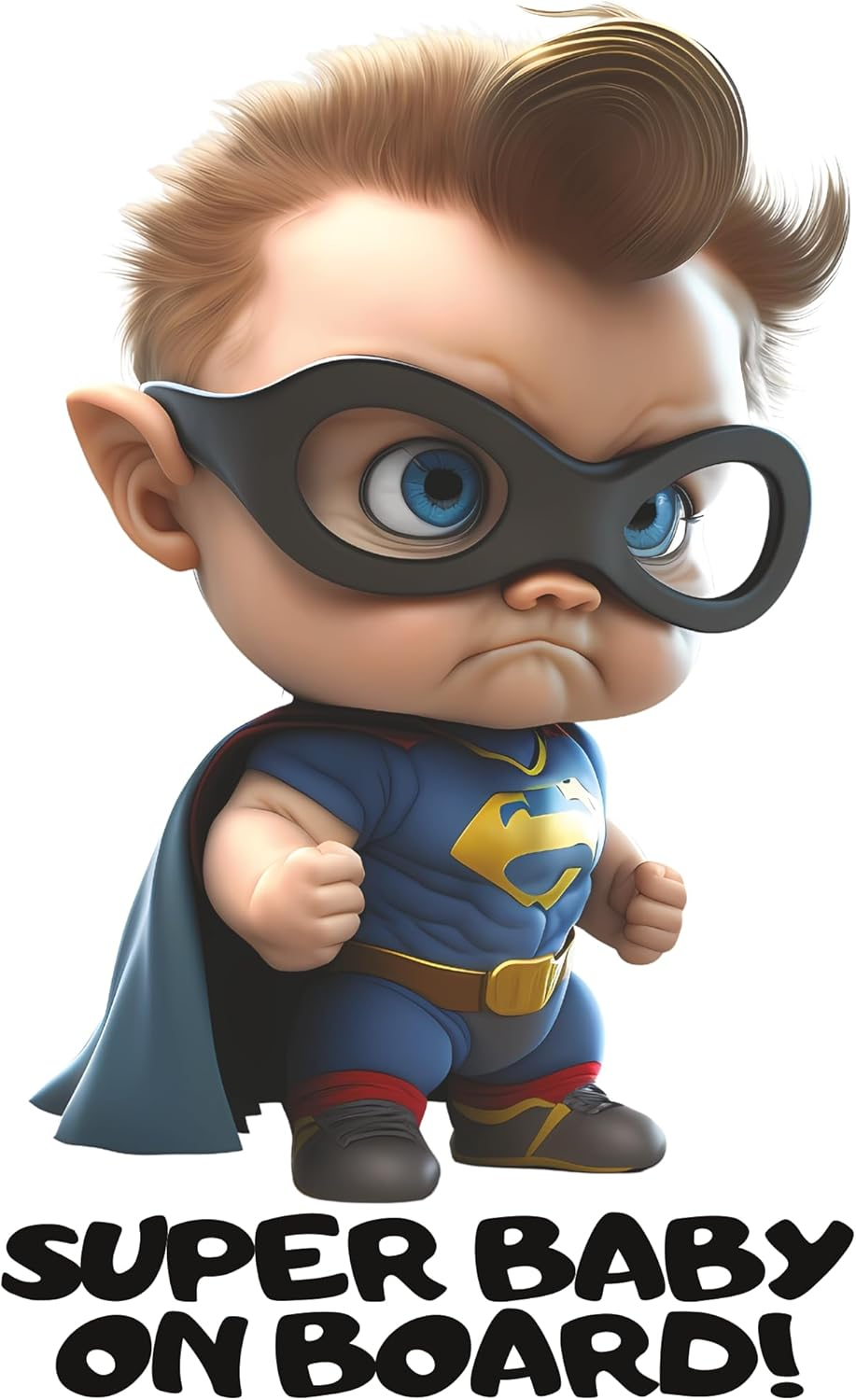 LOL Collection 3D Super Baby on Board Sticker for Cars - New Generation - - Large 7 Inches Safety Baby Sign image number 6