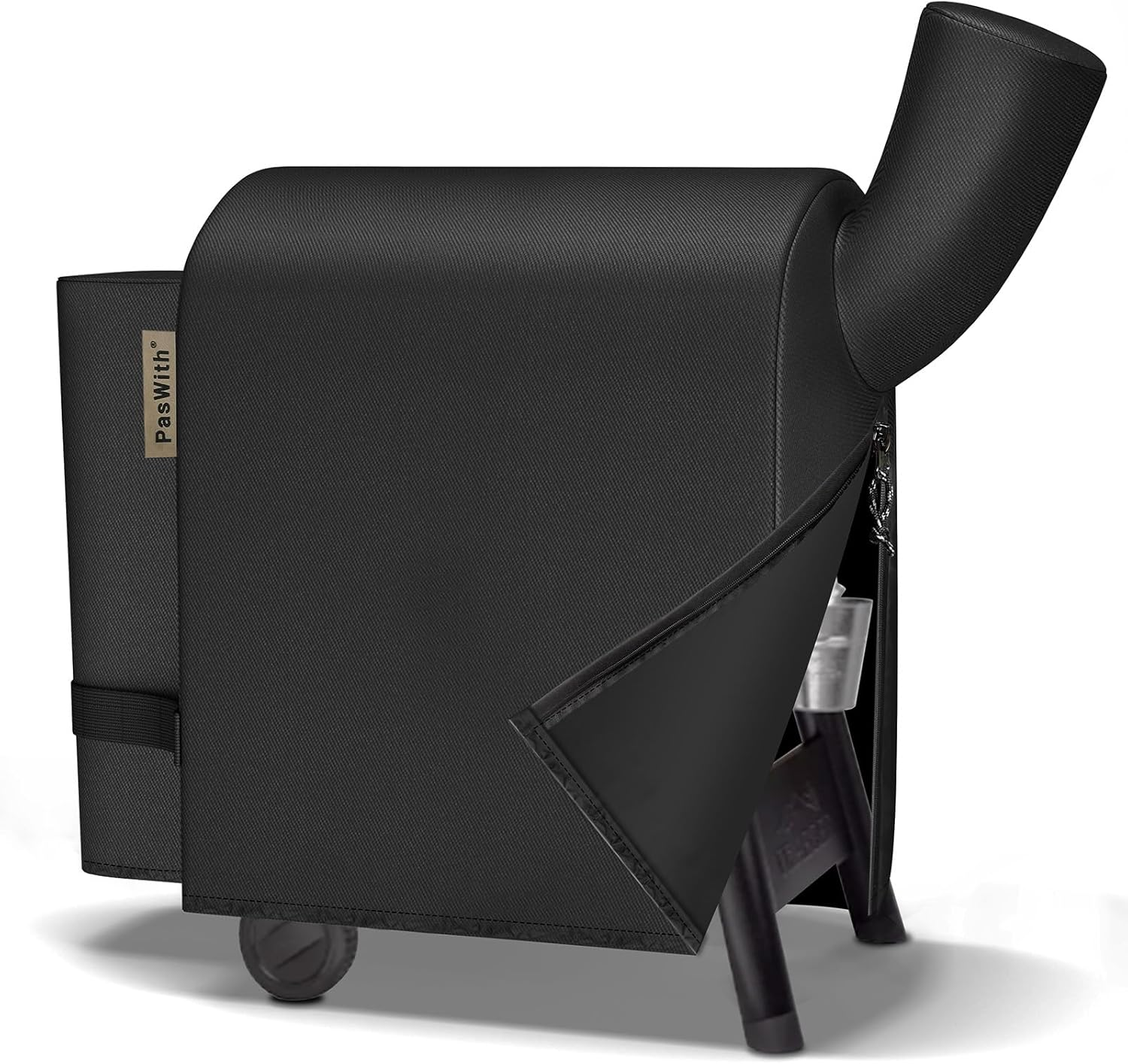 Grill Cover for Traeger Pro 22/575 Series BAC503,[900D Heavy Duty] Wood Pellet Smoker Cover for Traeger Pro 575, Lil'Tex Elite,Eastwood,Black image number 2