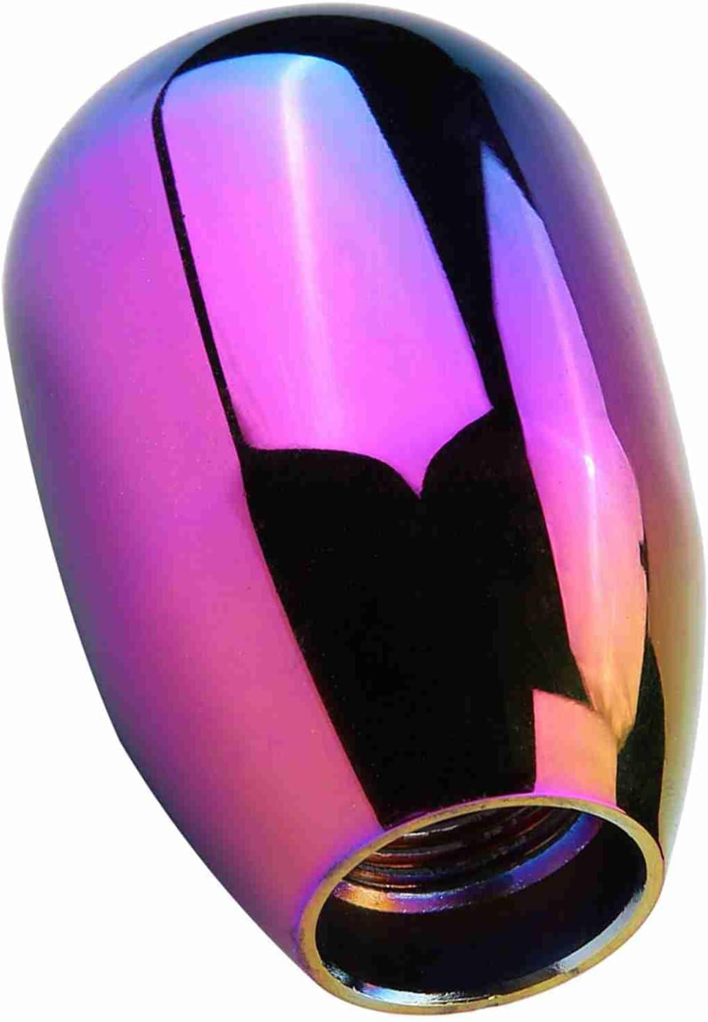 Car 5 Speed Manual Gear Shift Knob Shifter Lever Stick with 3 Adapters 8/10/12Mm Universal Metal Bright Color (Colorful) - Blue image number 7