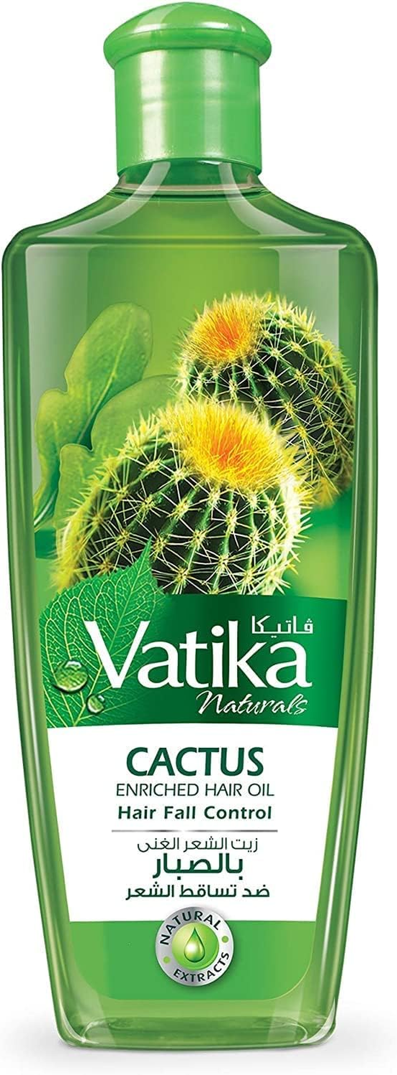 Vatika Cactus Enriched Nourishing Hair Oil for Hair Fall Control 200 Ml (Product of U.A.E) image number 1
