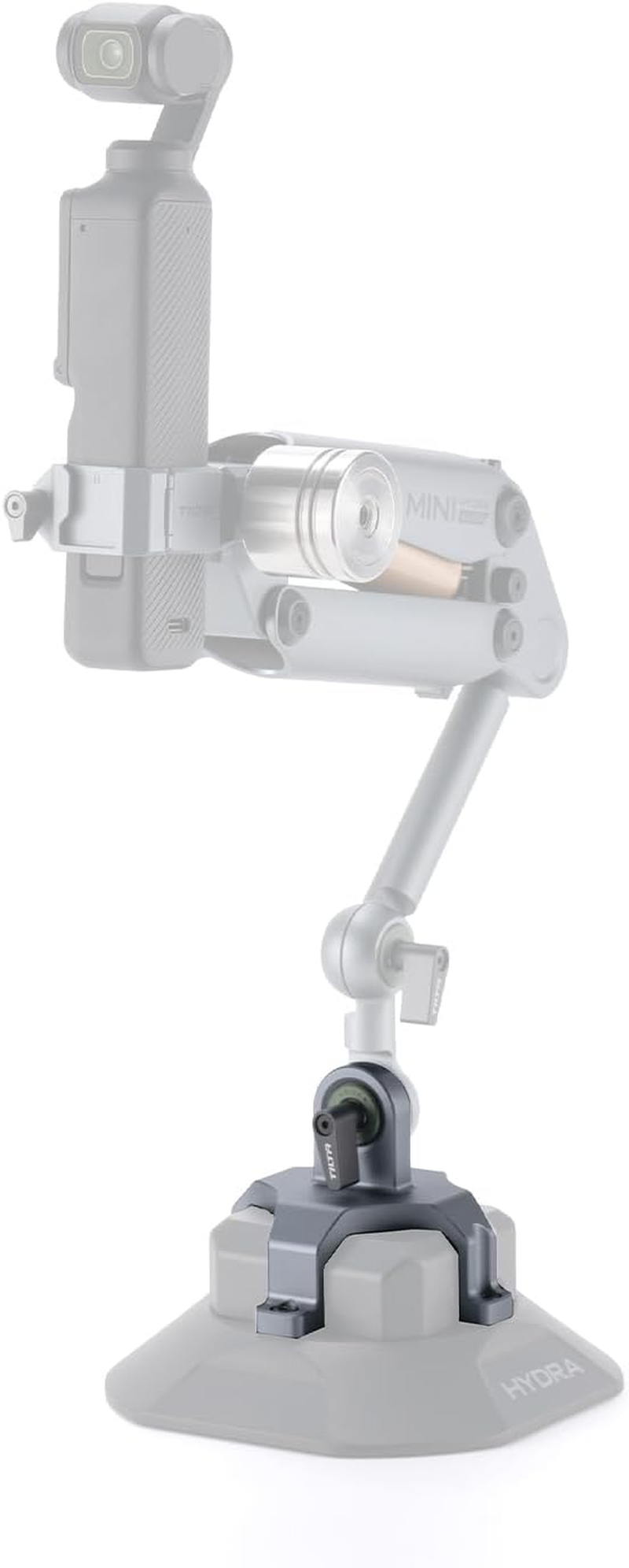 Tilta Escutcheon Mount Compatible with 4.5" Electronic Suction Cup for Hydra Alien Mini Shock Absorbing Arm Camera Accessories Titanium Grey HDA-RMB-45-TG image number 1