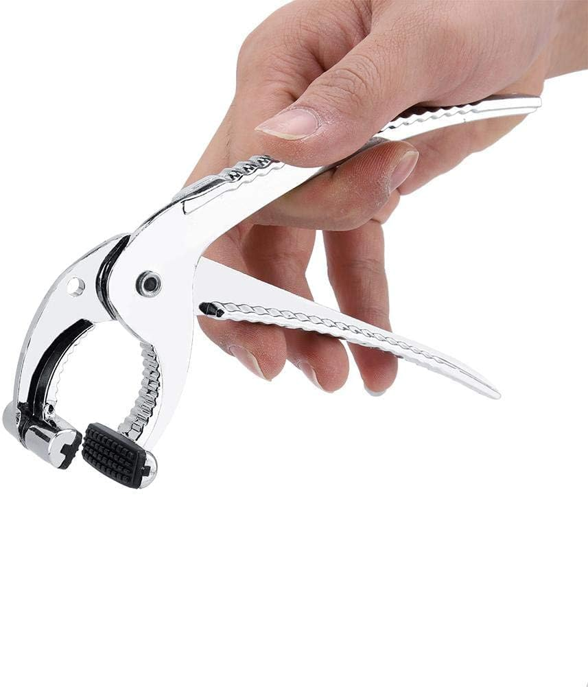 Zinc Alloy Oven Clip Pliers Grip Grabber, Hot Pot Clips Tongs Anti-Scald Gripper Clips Kitchen Tongs for Moving Hot Plate or Bowls, from Hot Pot Plate Baking Tray Pan Dish (Silver, One Size) image number 3