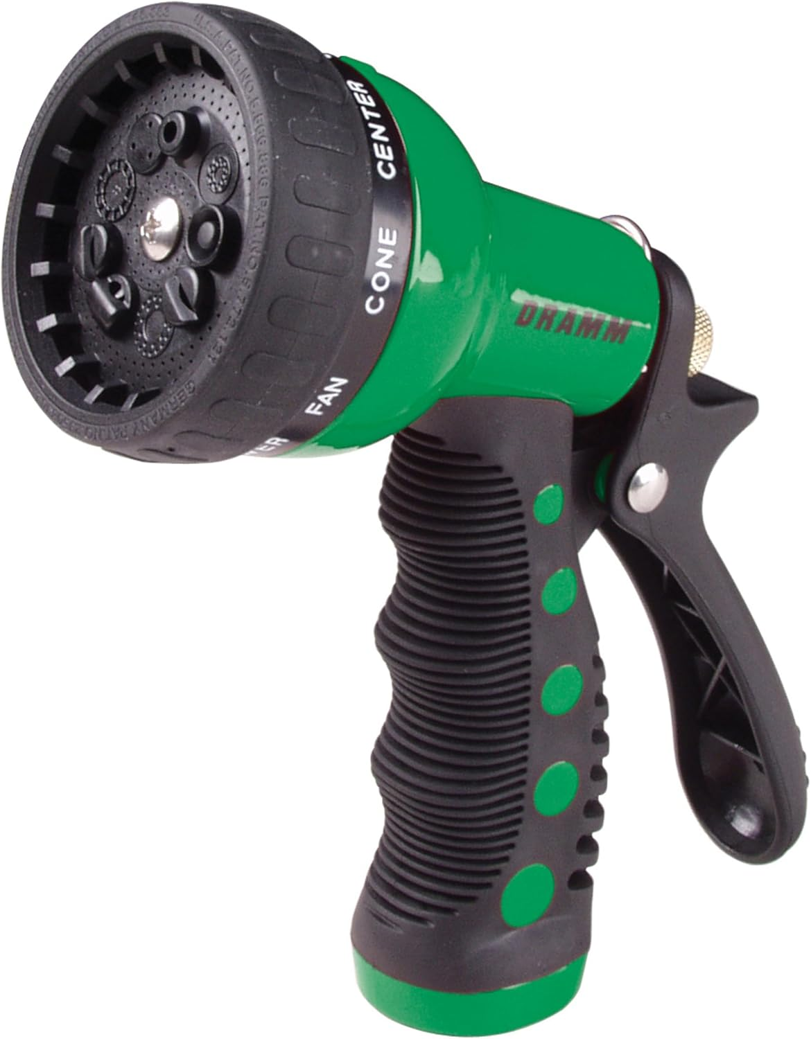 Dramm 12704 9-Pattern Revolver Spray Nozzle, Green - Green