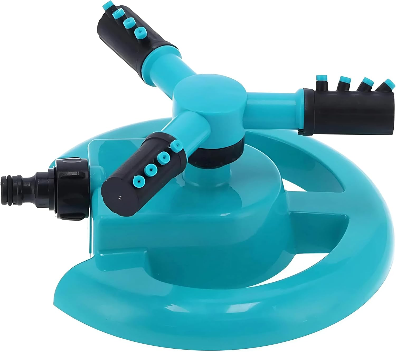 EZONEDEAL 360 Degree Automatic Rotating Garden Sprinkler | Lawn Sprinkler for Yard | 3 Arm Water Sprayers (Blue) image number 5