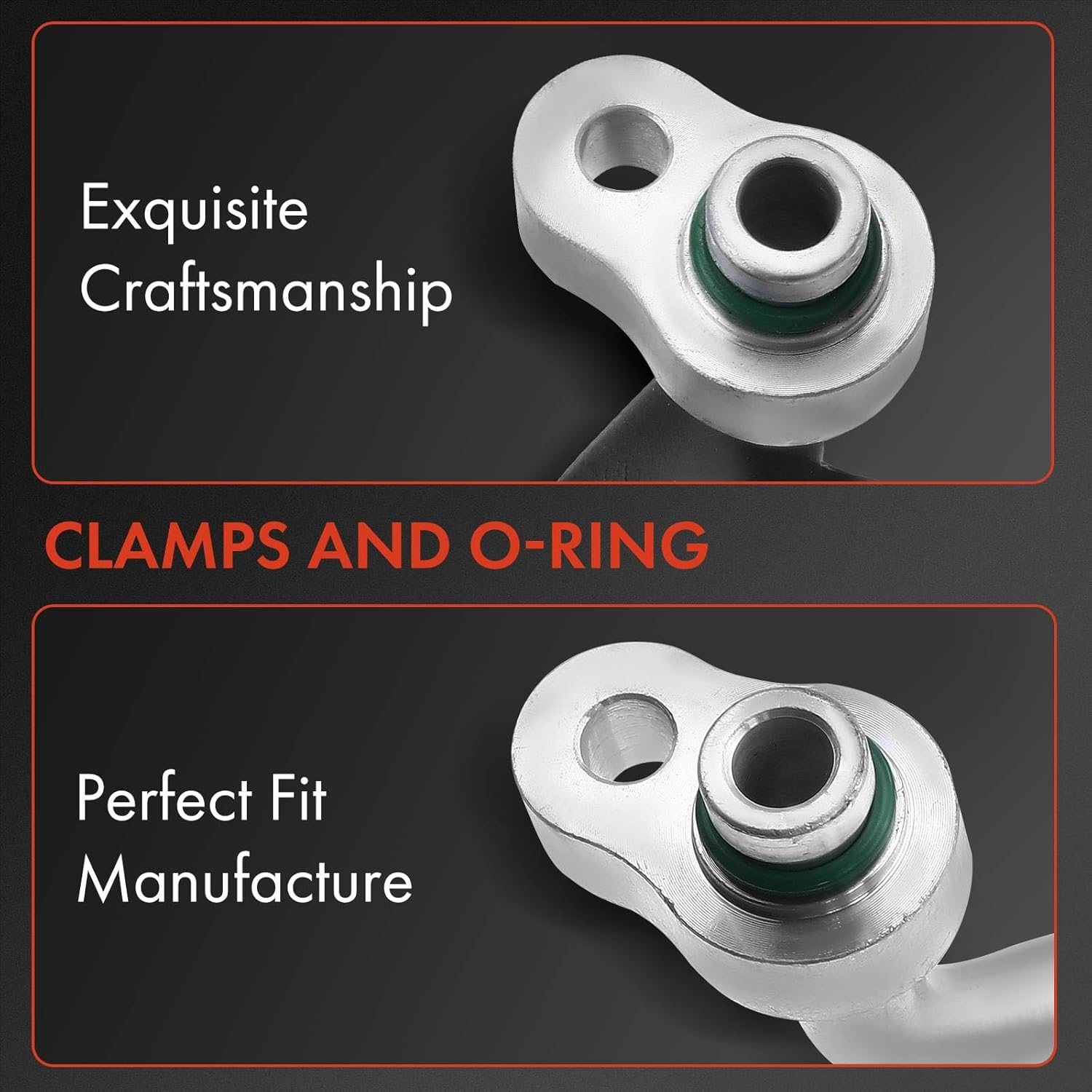 A-Premium A/C Discharge Line Hose Assembly Compatible with Mazda 3 2004-2009 2.0L, 3 2004-2008 2.3L, Compressor to Condenser image number 4