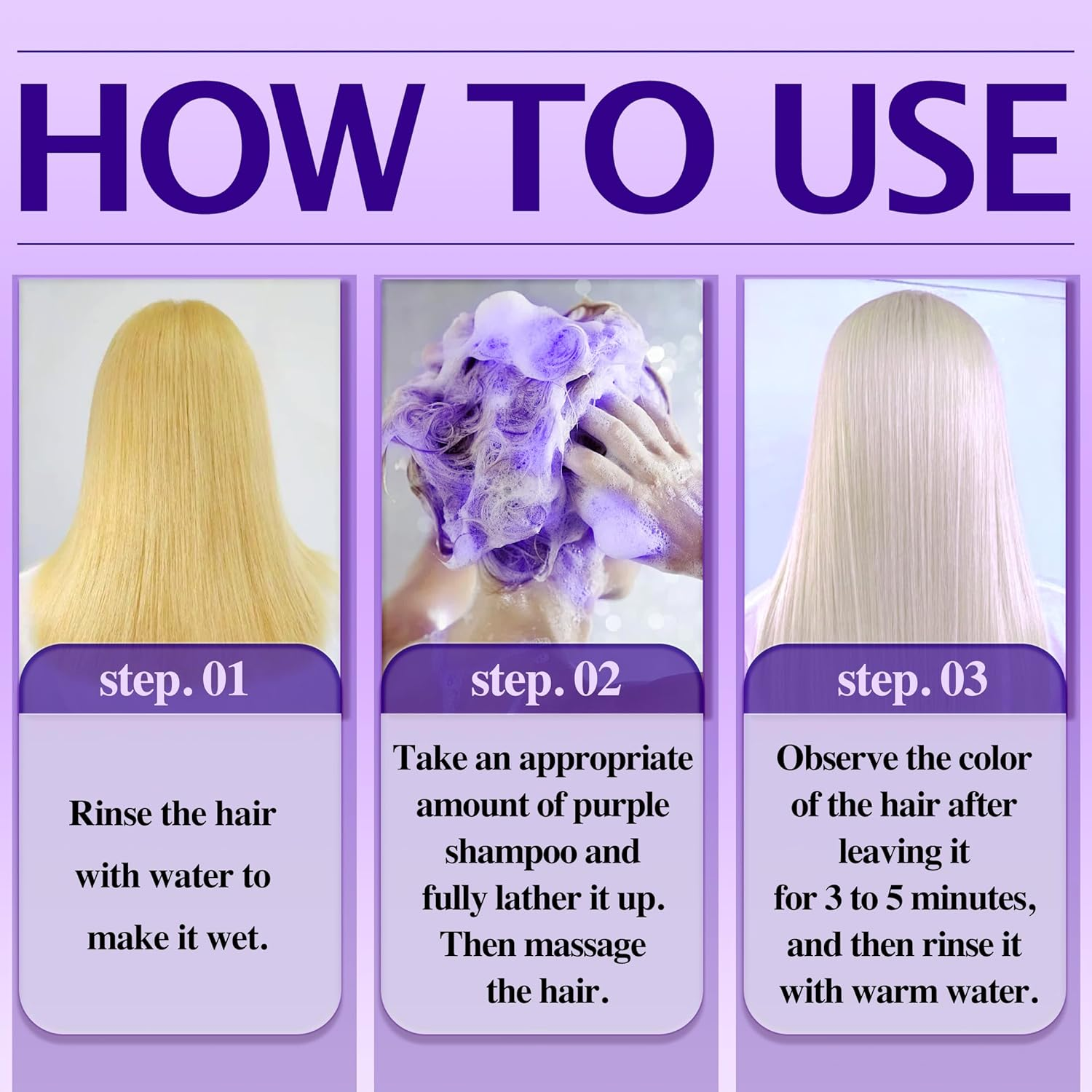 Immetee Purple Shampoo - Achieve Bright Blonde, Professional Purple Toning Shampoo, 200Ml/7Fl. Oz. image number 5