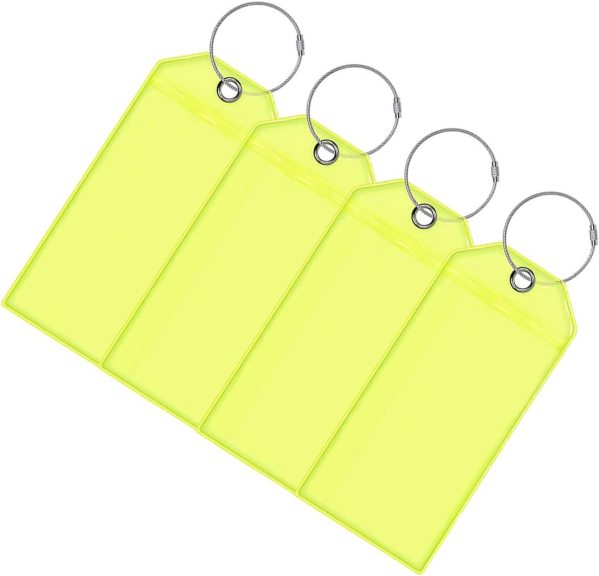 KICHOUSE 4Pcs Cruise Ship Luggage Tags Suitcase Id Tags Durable Luggage Identifier Airport image number 2