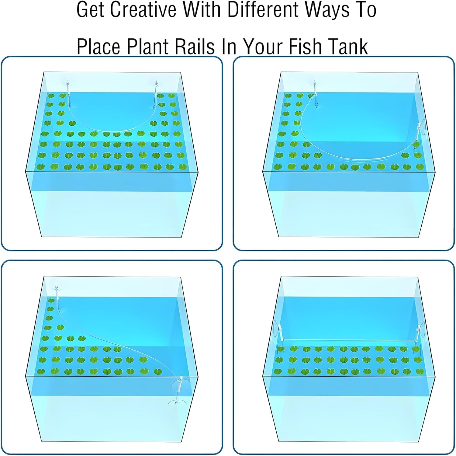 Aquarium Floating Plant Fence - Adjustable Height Fish Feeding Ring - Transparent Barrier - Suction Cups - Multi-Purpose Interceptor Floating Plant image number 5