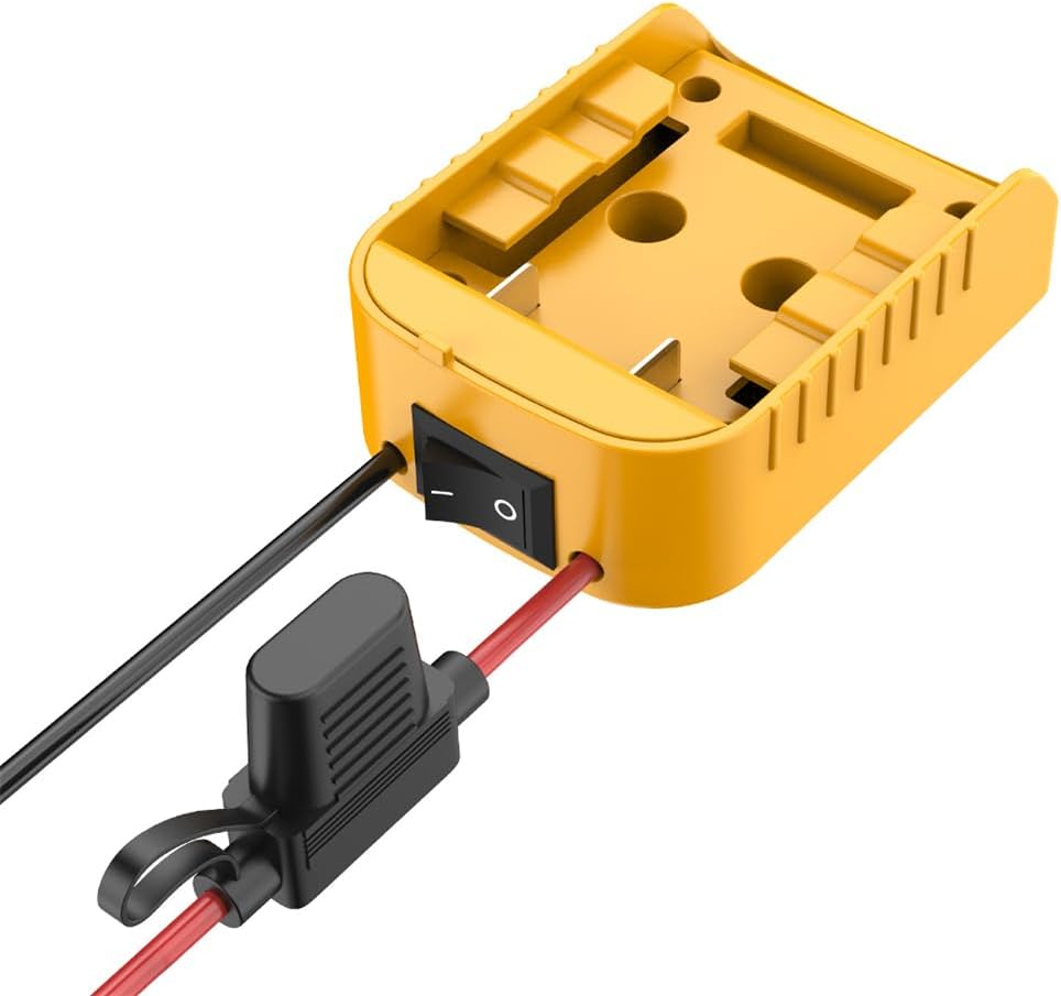 For Dewalt 20V/18V Max Battery Adapter W/Fuse to Dock Power Connector Adapter image number 4