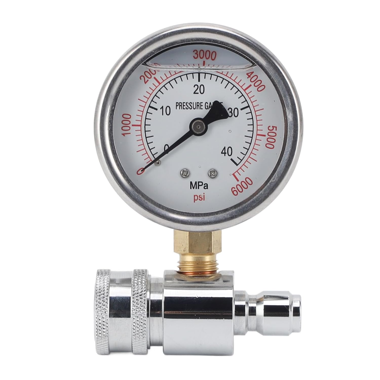 Pressure Washer Gauge 6000Psi High Pressure Quick Connect Parts Accessories for Car Washing Machines image number 3