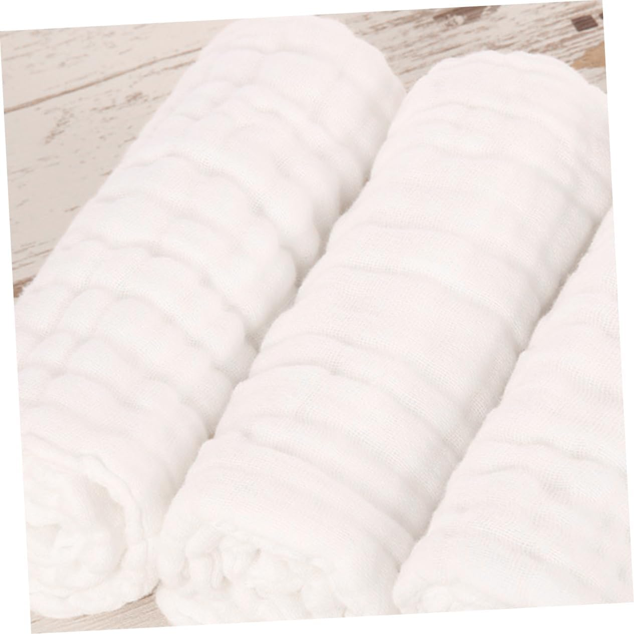 KOMBIUDA 3Pcs Newborn Diaper Pad Reusable Diaper Inserts Soft Muslin Cotton Blanket Washable Newborn Mat image number 5