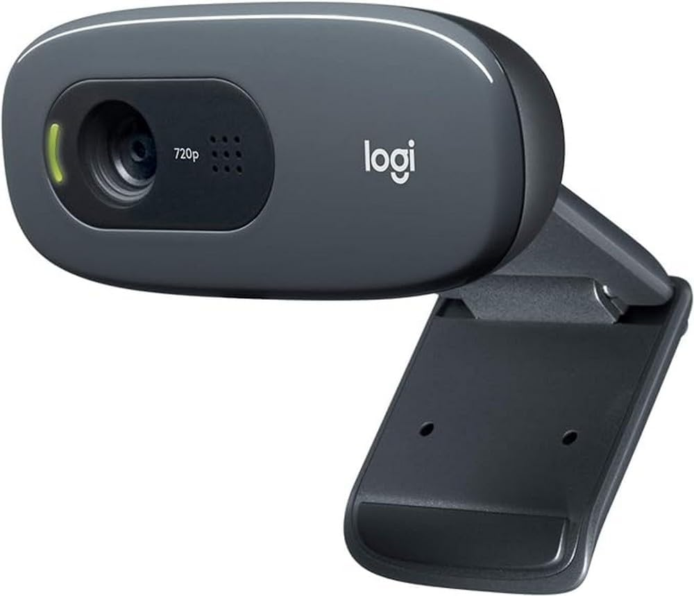 Logitech C270 HD Webcam, HD 720P/30Fps, Widescreen HD Video Calling, HD Light Correction, Noise-Reducing Mic, Streaming, for Skype, Facetime, Hangouts, Webex, Pc/Mac/Laptop/Macbook/Tablet - Black image number 6