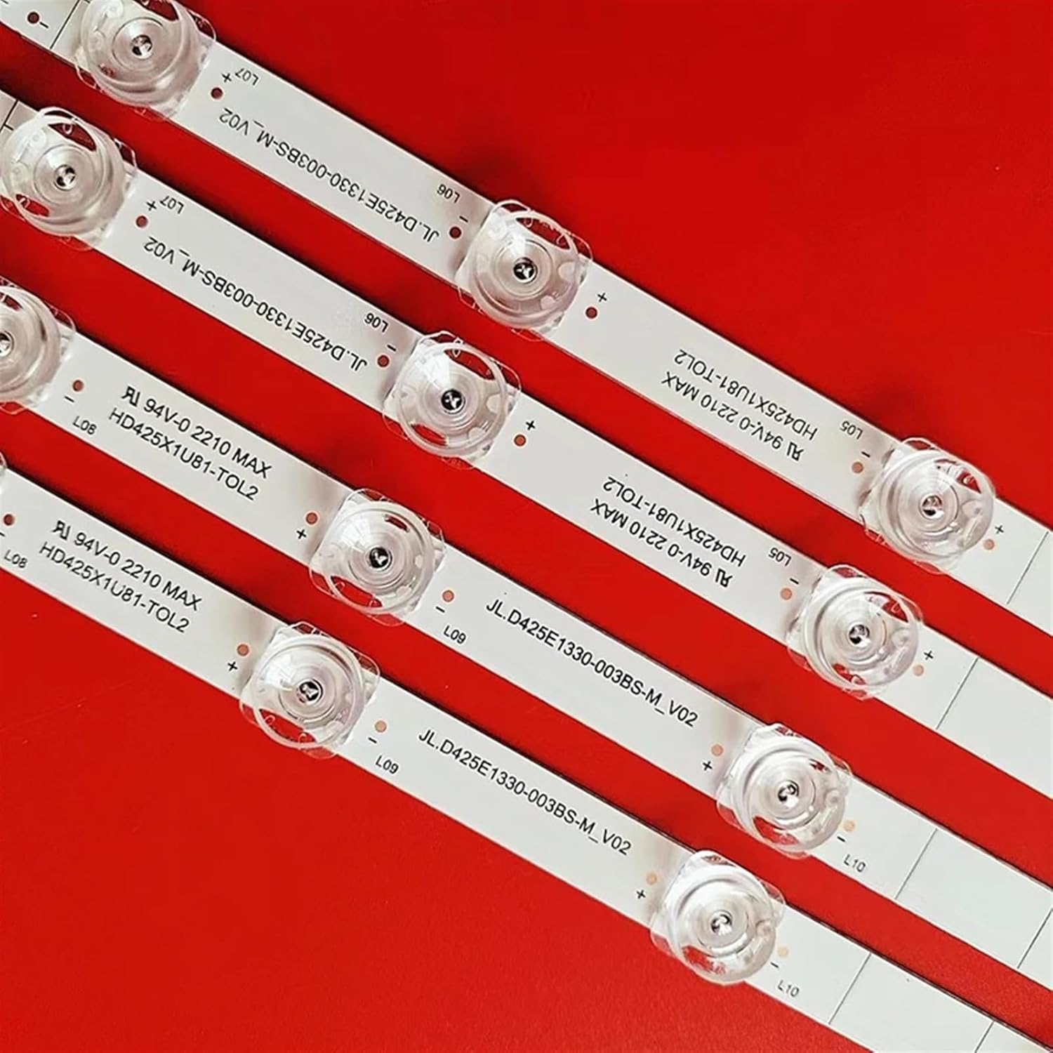 LOTOAK 4Tv(16Pcs) LED Backlight Strip Compatible with Hisense JL.D425E1330-003BS-M_V02 43"TV 43R6E3 43H6G 43R6090G 43H6570G 43R6000GM 14 Lamp (Color : 16PCS(4TV)) image number 4