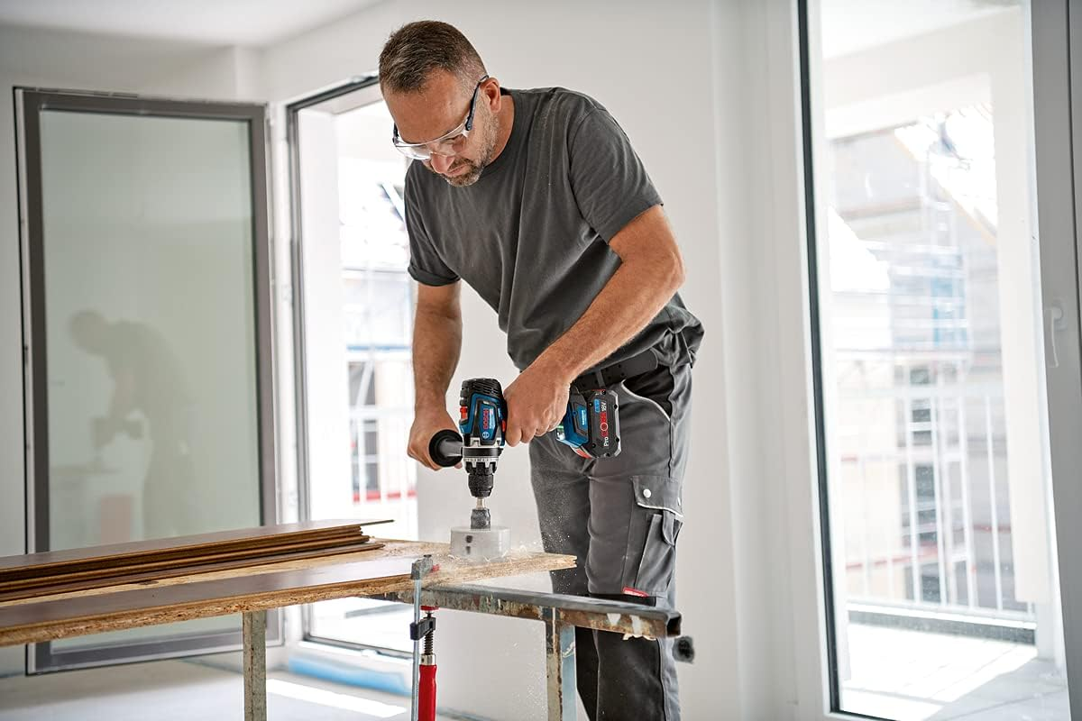 Bosch Professional BITURBO GSB 18V-150 C Cordless Combi Drill (Max. Torque of 150 Nm, without Rechargeable Batteries and Charger, in Cardboard Box)