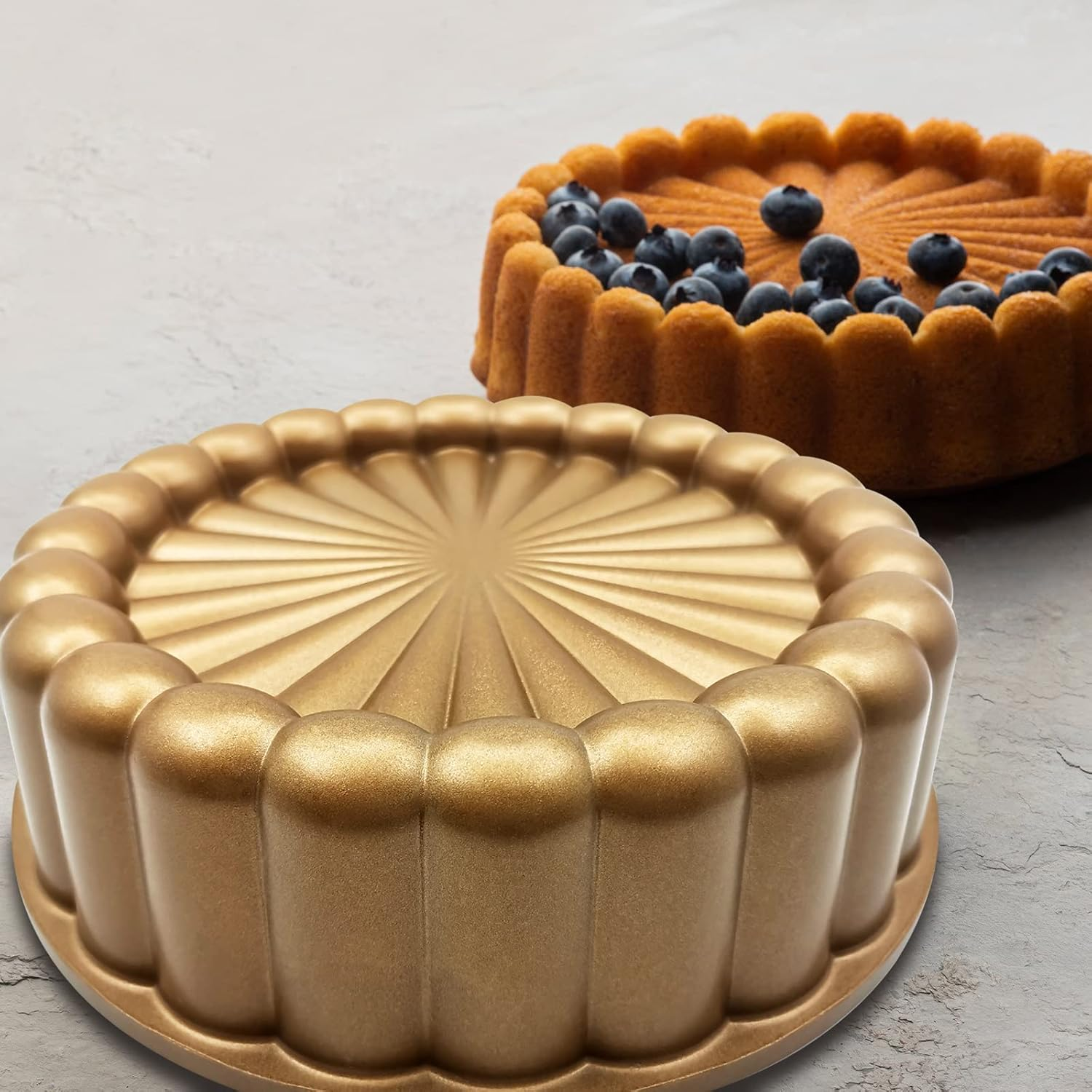 Charlotte Cake Mold, 9 Inch Cake Pan Aluminium Kitchen Accessories Decoration Christmas Wedding Valentine&rsquo;S 3D Charlotte Cake Pan (Flower Shape)