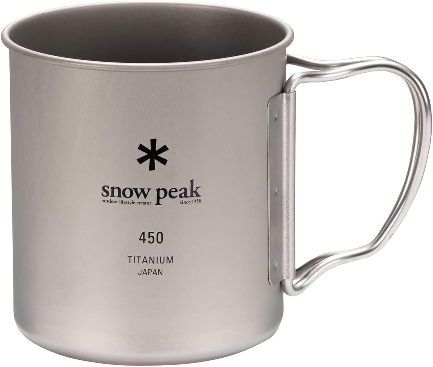 Snow Peak MG-143 Mug Sierra Cup, Titanium, Single Mug, 15.2 Fl Oz (450 Ml) image number 3