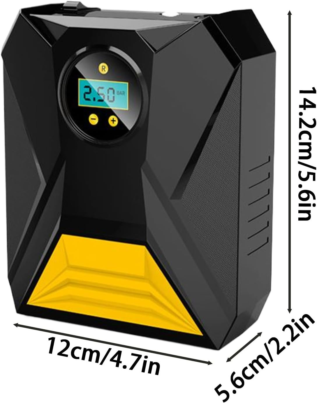 Portable Air Compressor - Portable Tire Inflator for Car,12V Electric Cordless Tyre Pressure Digital Display for Bike Balls Wheel Truck Bicycle Motorcycle Automotive image number 4