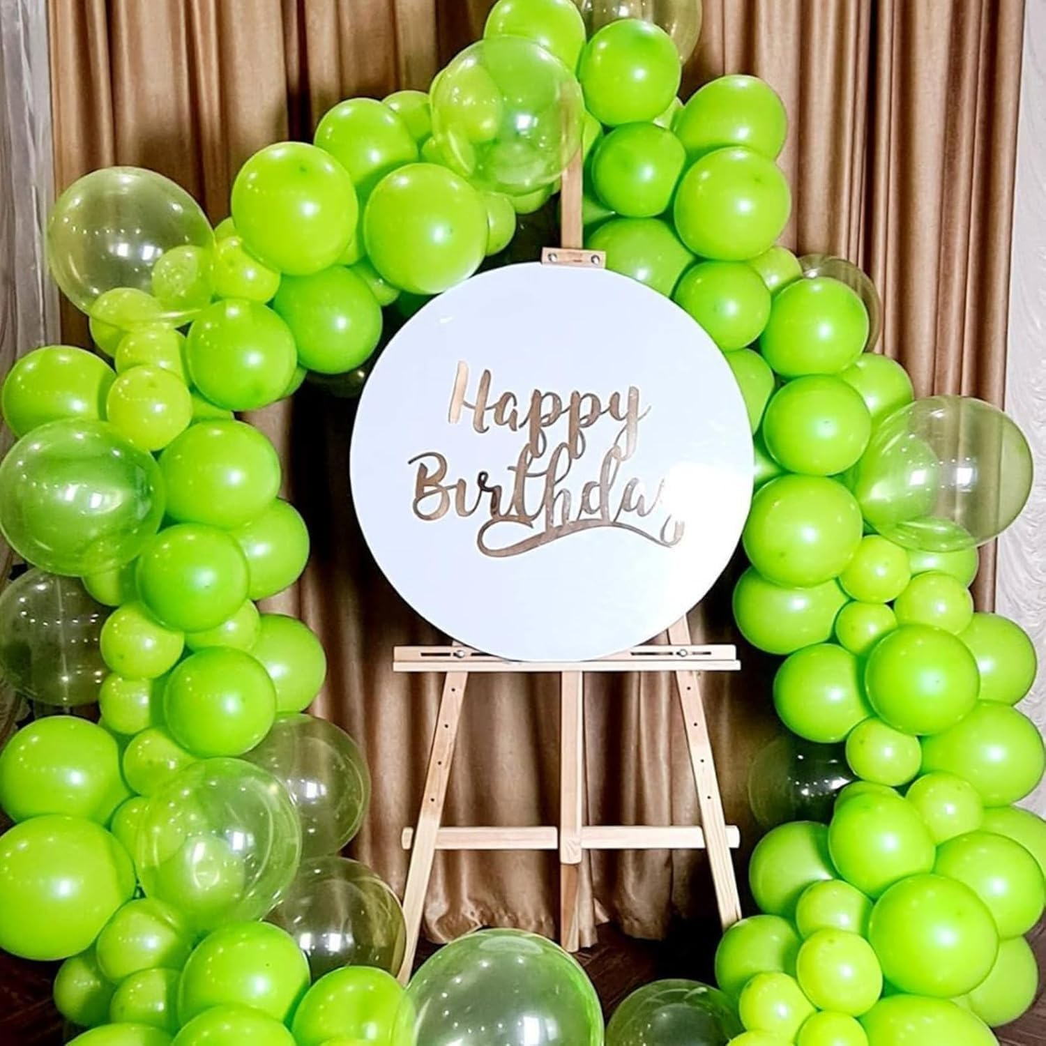 Lime Green Balloons 12 Inch, 50Pcs Party Balloons for Dinosaur Jungle Halloween Birthday Party Decorations