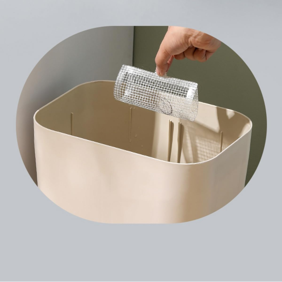 Shower Drain Hair Catcher, Strainers Catcher Mesh Stickers for Bathtub Drain,Shower Filter (Square,100Mm)