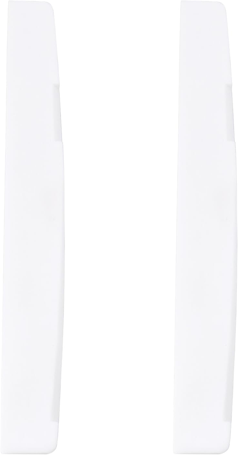 2Pcs 6 String Acoustic Guitar Bone Bridge Saddle 72X3X9Mm Bone Acoustic Guitar Compensated for Acoustic Guitar Luthier Compatible with Martin Guitar(White) image number 3