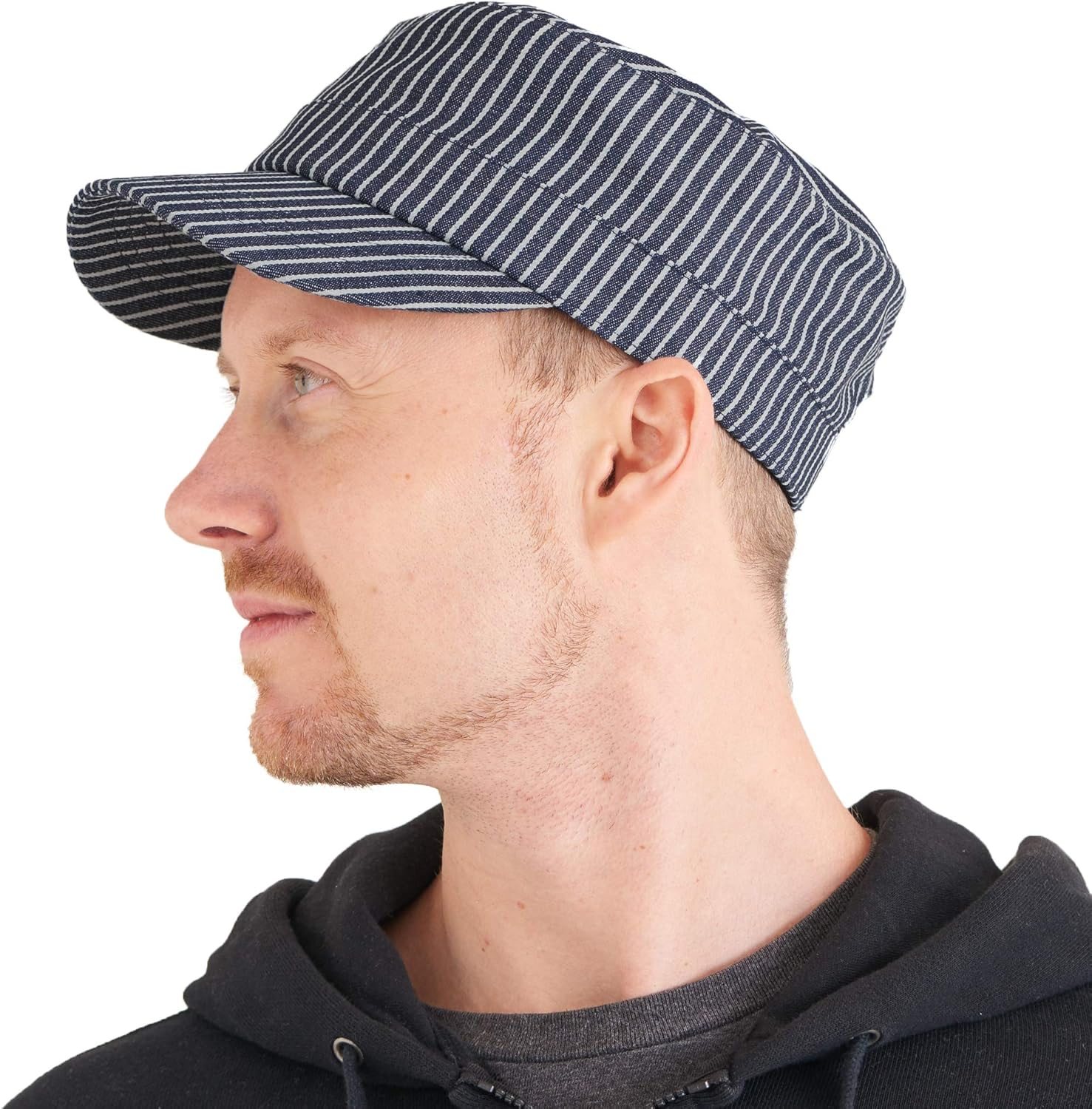 CHARM Cadet Military Army Cap - Mens Summer Cotton Painters Hat