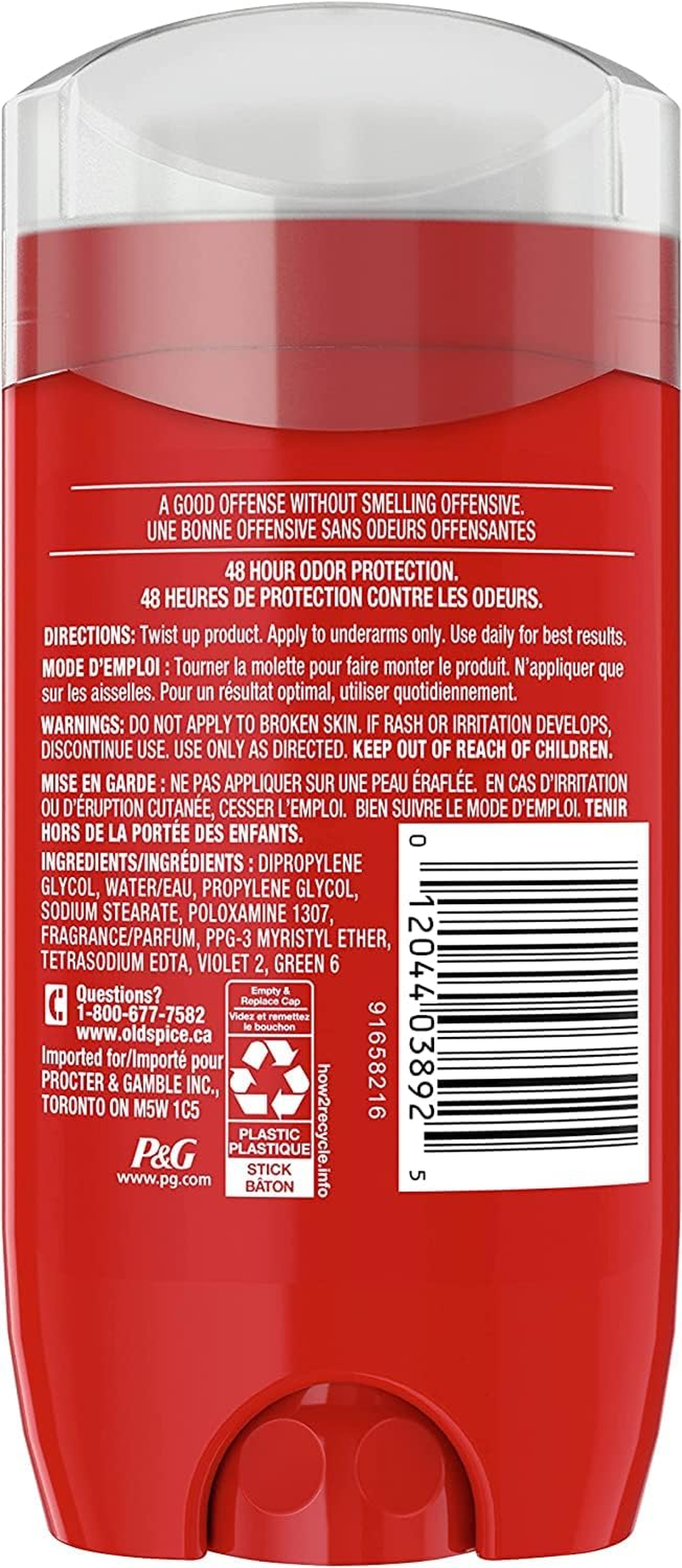 (3 Pack, Pure Sport) - Old Spice Aluminium Free Deodorant for Men High Endurance, Pure Sport, Lemon Lime Scent, 90Ml (Pack of 3)