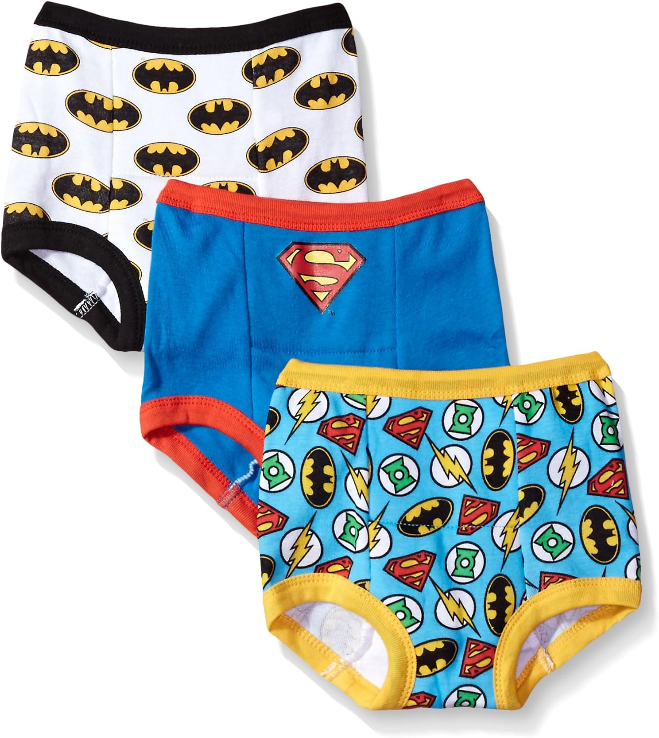 DC Comics Baby Boys Toddler Superman, Batman and More Pants Training Underwear image number 1