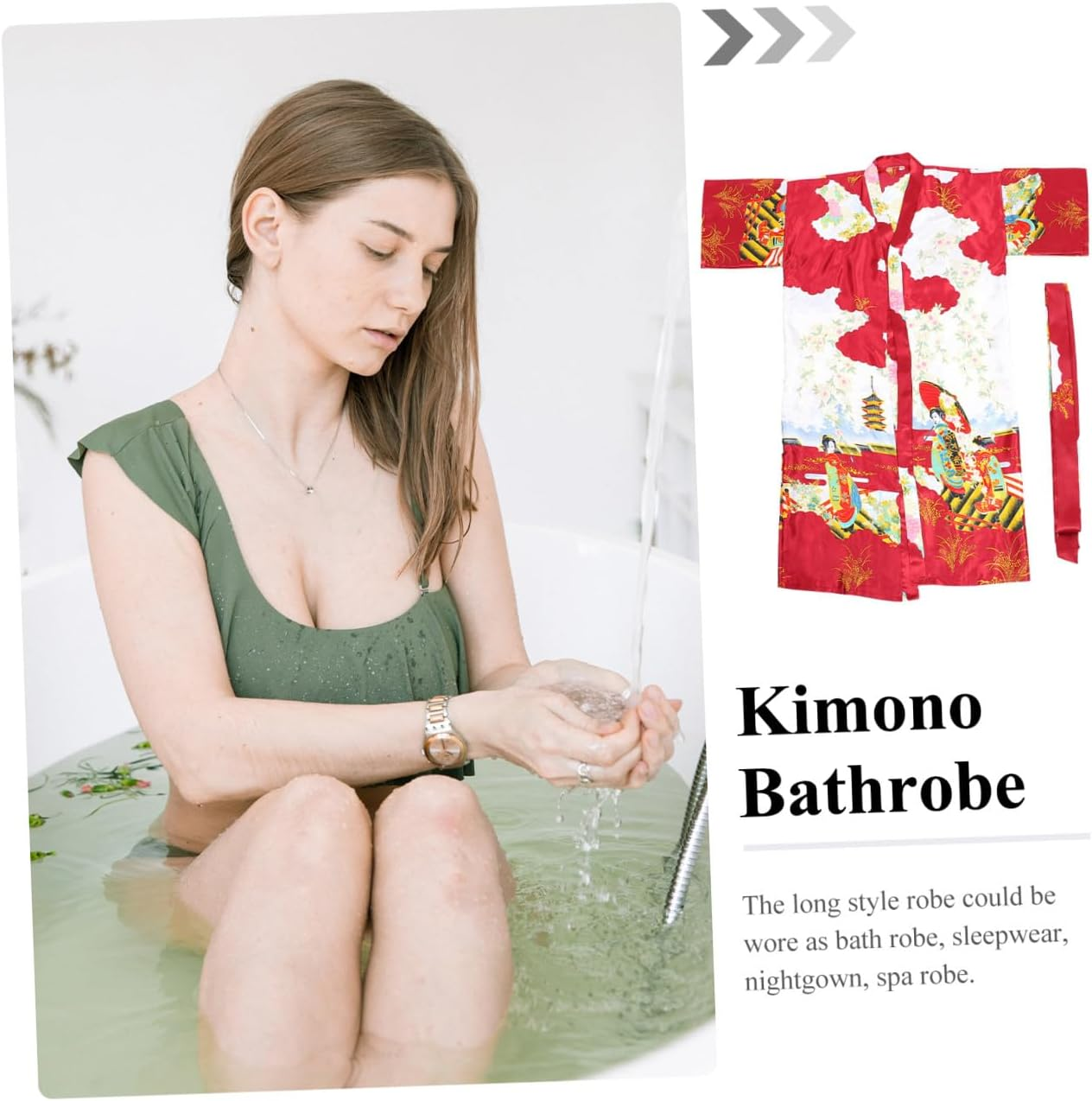 PRETYZOOM Japanese Kimono Costume Kimono Robe Japanese Kimono Sleepwear Kimono Robes for Women Men