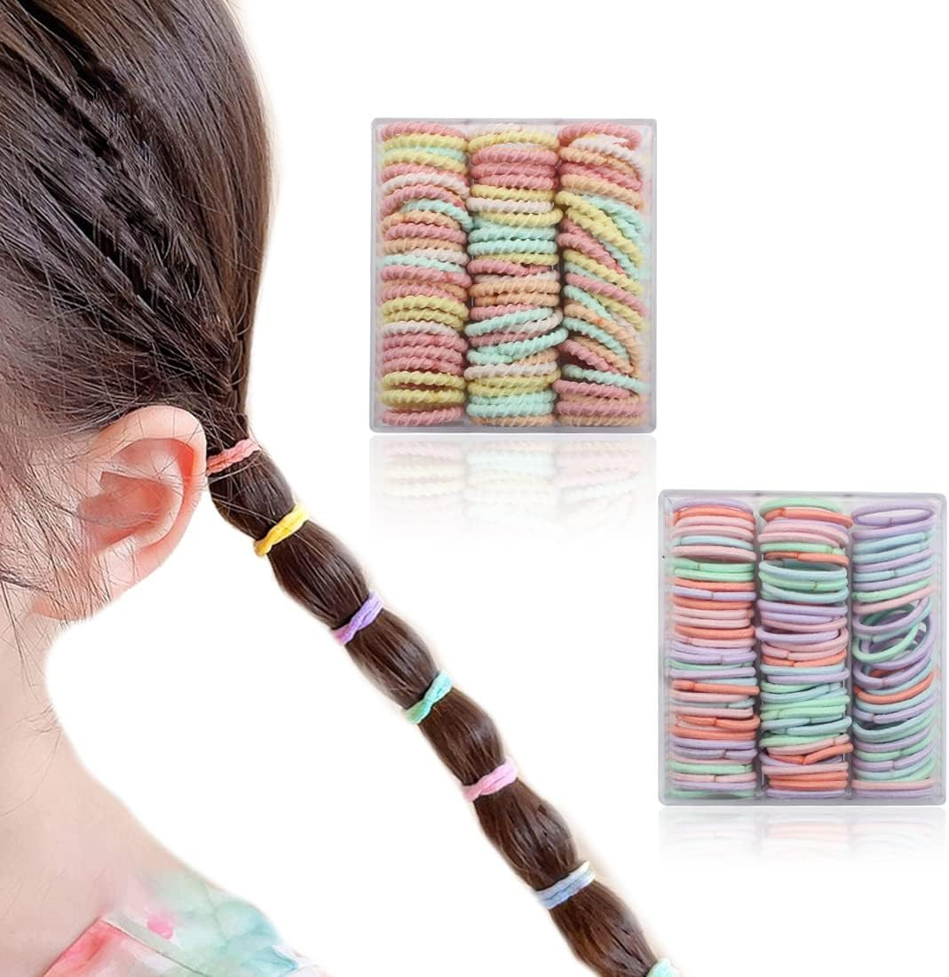 Pack of 200 Girls Hair Bobbles Colourful Elastic Hair Bobbles Small Elastic Hair Bobbles Ponytail Holder Small Girls Children Hair Accessories image number 4